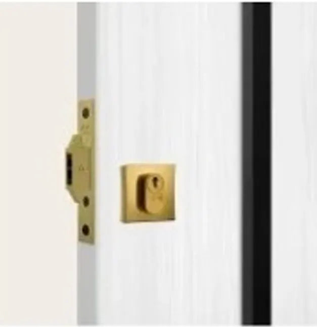 Fechadura 1006 Roseta Quadrada Externa Gold Porta Correr