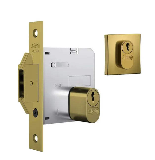 Fechadura 1006 Roseta Quadrada Externa Gold Porta Correr
