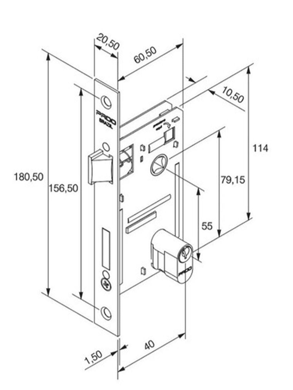 Fechadura Porta Madeira Banheiro Roseta Cromada 401 Pado