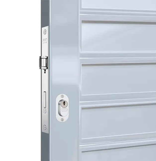 Fechadura 601 Pivotante Perfil Estreito 20mm Inox Alumínio