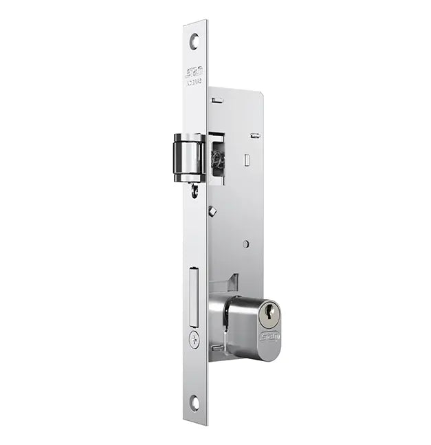 Fechadura 601 Pivotante Perfil Estreito 20mm Inox Alumínio